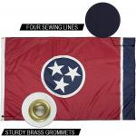 State of Tennessee Flag 3x5 ft Outdoor Heavy duty Dupont Nylon US Flags Strong Canvas Heading and  Brass Grommets for sale