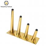 Furniture Sofa Accessories and Parts Straight Modern Chairs Gold-chrome Conical Sofa Legs Metal Table Legs for sale