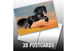 China Flip Effect 3D Lenticular Postcard Cute Puppies and Kittens Design supplier