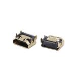 UL94V-0 HDMI Cable Connectors 19 pin type a connector SMT Type SGS Without Ear for sale