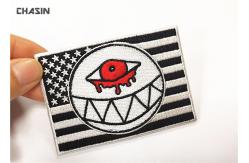 China Custom Canada Flag Embroidery Iron Patches No Minimum For Clothing supplier