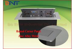 China Multi Function Conference Desktop Pop Up Power Socket Box Zinc Alloy Round supplier