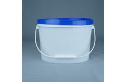 China 5 Liter Oval Plastic Packaging Container Customizable With Lid And Handle supplier