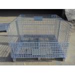 heavy duty storage containers / mesh pallet wire cage wire mesh container for sale