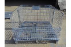 China heavy duty storage containers / mesh pallet wire cage wire mesh container supplier