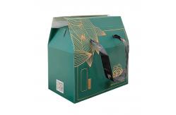 China Reusable Cardboard Food Packaging Box Takeaway Kraft Gable Boxes With Handle supplier