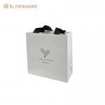 Wholesale Custom Pantone Color Disposable Hotel Using Paper Bag With Golden Strings Handle for sale