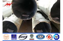 China Q345 Material 3mm Electric Power Pole 2 Sections for 110KV Power Transmission supplier