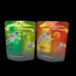 3.5 Gram Plastic Pouches Packaging Custom Label Printed CBD Cookies Resealable k