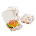 Low Price Custom Printed Logo Burger Box Disposable Fast Food Takeaway Box for sale