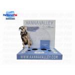 Visual Impactful Dog Pet Desktop Cardboard Counter Display Easy To Assemble for sale