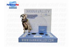 China Visual Impactful Dog Pet Desktop Cardboard Counter Display Easy To Assemble supplier