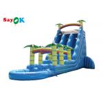Inflatable Swimming Pool Slide Tropical Fiesta Breeze Commercial Inflatable Water Slide For Kids Adults for sale