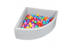 China Thickness 5cm Fan Shape Foam Play Ball Pit For Toddlers Kids supplier