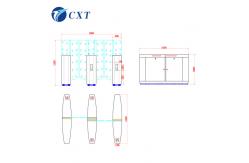 China High Security Glass Swing Turnstile Access Control Multifunctional 510H supplier