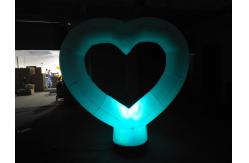 China Party LED Heart Lighting Inflatable Balloon LOVE Heart Inflatable LED Shape Balloon supplier