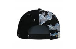 China Custom Chinese Style Flat Brim Snapback Hats / 6 Panel Camo Embroidered Snapback Hats supplier