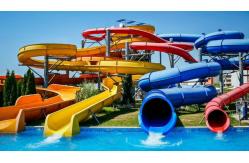 China Height 8m Water Park Slide Custom Amusement Rides Fiberglass Slide For Kids supplier