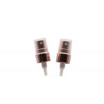 12mm Aluminum Rose Gold Mist Sprayer Pump Screw Neck With Clear Half Cap for sale