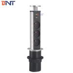 Hidden Table Mounted Pop Up Counter Outlet With Three EU Power Interfaces for sale