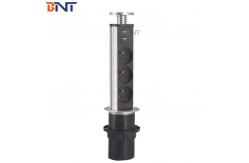 China Hidden Table Mounted Pop Up Counter Outlet With Three EU Power Interfaces supplier