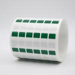 12*23.5-9.5mm 1.5mil Cable lable Green Matte Translucent Water Resistant Vinyl Cable Label for sale