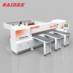 PLC Control Computer Beam Saw Intelligent For Thickness 120mm Acrylic Pom Pp Etc Plastic Sheet 950mm Ball Floating Table for sale