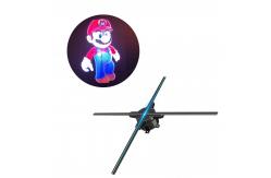 China 65cm 4 Blades Spinning Led Hologram , Holographic 3d Led Fan 450x224px Resulution supplier