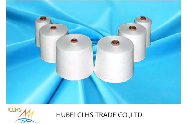 Ne 40 / 2 40 / 3 Polyester Weaving Yarn , Polyester Textured Yarn Good Elasticity