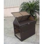 Aluminum Frame KD Wicker Pet Bed , Outdoor Waterproof Dog House