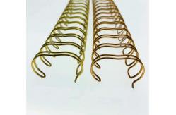 China 5/8'' Glossy Nylon Coated Double Wire Spiral Binding Coil supplier