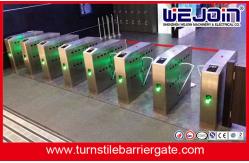 China Intelligent Access Control Flap Turnstile  Barrier Gate Stainless Steel 110V  /  220V supplier