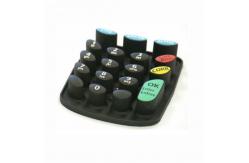 China Arabic Numeric Matrix Silicone Rubber Keyboard 3x4 Style supplier