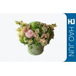 Custom Green Color Cardboard Flower Boxes Handmade For Gift , Offset Printing for sale