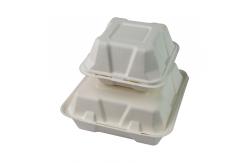 China Microwavable Biodegradable Food Packaging Boxes , Custom Clamshell Box Take Out supplier