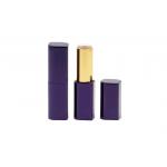 UV Coating Rhombus Shape Aluminum Lip Balm Tubes Cute for sale