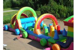 China Large Long Outdoor Obstacle Course For Kids Interactive Boot Camp supplier