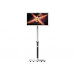 Factory Sale 32 Inch White Charegable Ktv Restaurant Showing Room Stage Touch Android Panels Tablet With Movable Wheels An Camera And Speakers for sale