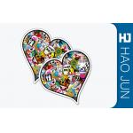 Shape Custom Adhesive Stickers / Custom Die Cut Stickers Coating Paper Materials