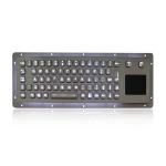 IP65 Stainless Steel Backlit USB Keyboard With Tough Touchpad for sale
