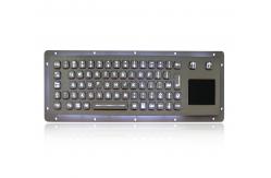 China IP65 Stainless Steel Backlit USB Keyboard With Tough Touchpad supplier
