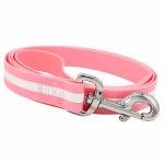 Pink Waterproof Dog Leash 4ft No Pull Unchewable Basic Rubber Corrosion Resistant for sale