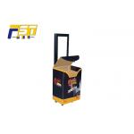 Eco - Friendly Mobile Folding Box Trolley Silk Screen Printing With Large Capacity