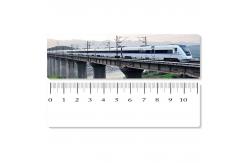 China Eco - Friendly Custom Printed Plastic Rulers / 3D Printing Service With Railway Pattern supplier