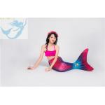 Children Pink Mermaid Tail Swimming Costume Multifunctional Fade Resistant Fabric for sale