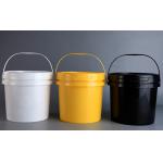 Durability Ensured Round Plastic Bucket Thickness 0.8-1.5mm 4L Capacity for sale