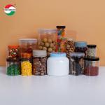 High Transparent Airting Plastic Can with Screw Top for Nuts Peanuts