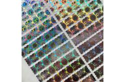 China Customized Logo Circle Holographic Sticker Label Rainbow Effect supplier