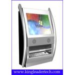 TFT LCD Display Fashionable Wall Mount Kiosk Wth Rugged Metal Keyboard