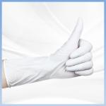 Reliable Disposable White Nitrile Work Gloves Non Toxic ASTM D6319 for sale